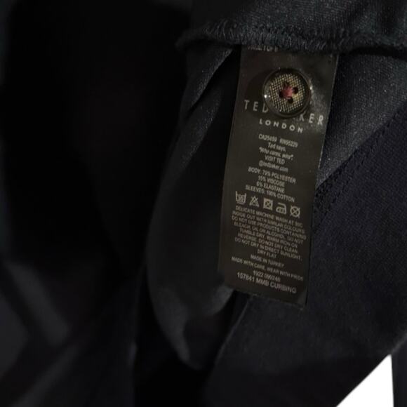 Ted Baker Half Zip Pullover with Breast Pocket Button - Picture 5 of 6